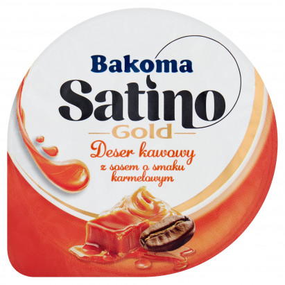 Bakoma Satino Gold Deser kawowy z sosem o smaku karmelowym 135 g