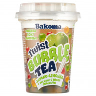 Bakoma Bubble Twist Napój owocowo-herbaciany jabłko-limonka z kulkami o smaku owocowym 350 g
