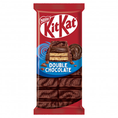 KitKat Double Chocolate Czekoladowa tabliczka z nadzieniem o smaku kakaowym 99 g