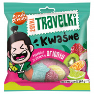 Fresh & Fruity Żelki travelki kwaśne 80 g 