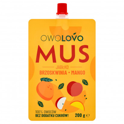 Owolovo Mus jabłko brzoskwinia mango 200 g