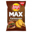 Lay's Max Chipsy ziemniaczane karbowane o smaku grillowanego wołowego burgera 120 g
