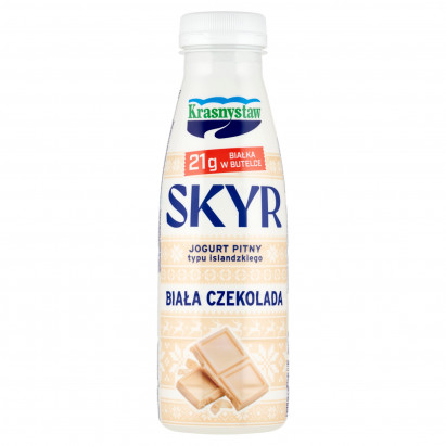 Krasnystaw Skyr jogurt pitny typu islandzkiego biała czekolada 330 g