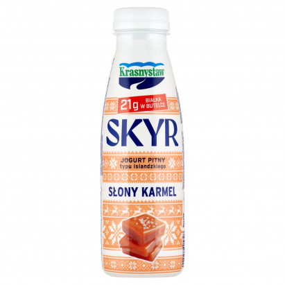 Krasnystaw Skyr jogurt pitny typu islandzkiego słony karmel 330 g