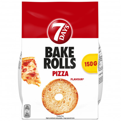 7 Days Bake Rolls Chrupki chlebowe o smaku pizzy 150 g