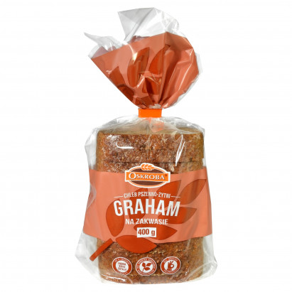 Oskroba Chleb pszenno-żytni graham na zakwasie 400 g