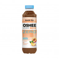 Oshee Vitamin Black Tea Zero Niegazowany napój herbaciany o smaku brzoskwiniowym 555 ml