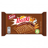 San Petitki herbatniki oblane czekoladą mleczną - 37 g
