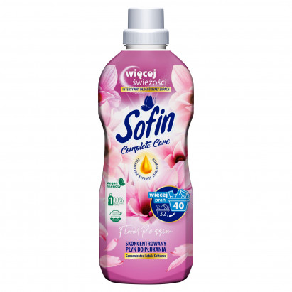 Sofin Complete Care Floral Passion Skoncentrowany płyn do płukania 0,8 l (40 prań)