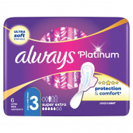 Always Platinum Super Extra (rozmiar 3) Podpaski ze skrzydełkami 6