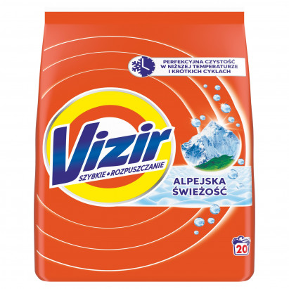 Vizir Proszek do prania Alpine Fresh, 20 prań