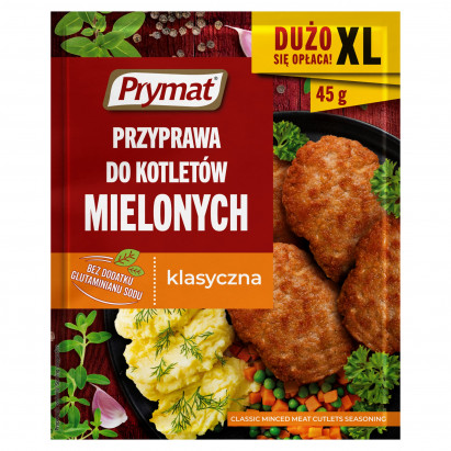 Prymat Przyprawa do kotletów mielonych klasyczna 45 g