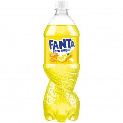 Fanta Zero Sugar Napój gazowany o smaku cytrynowym 850 ml