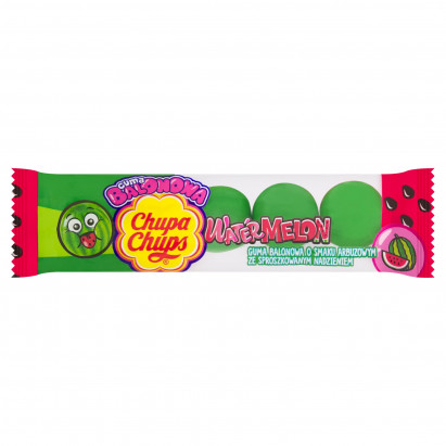 Chupa Chups Watermelon Guma balonowa o smaku arbuzowym ze sproszkowanym nadzieniem 20 g