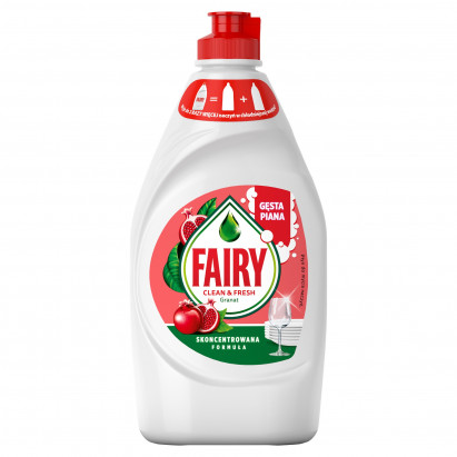 Fairy Clean & Fresh Granat z wiciokrzewem Płyn do mycia naczyń 450ML