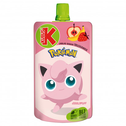 Kubuś Pokémon Mus jabłko banan truskawka 100 g