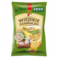 Wiejskie Ziemniaczki Chipsy ziemniaczane smak cebulka 130 g