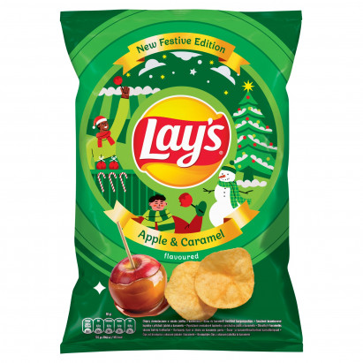 Lay's Chipsy ziemniaczane o smaku jabłka z karmelem 130 g