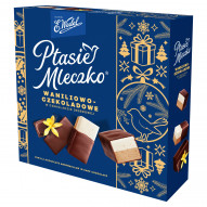 E. Wedel Ptasie mleczko waniliowo-czekoladowe w czekoladzie deserowej 340 g