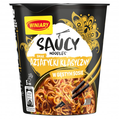 Winiary Saucy Noodles Danie instant smak azjatycki klasyczny 75 g