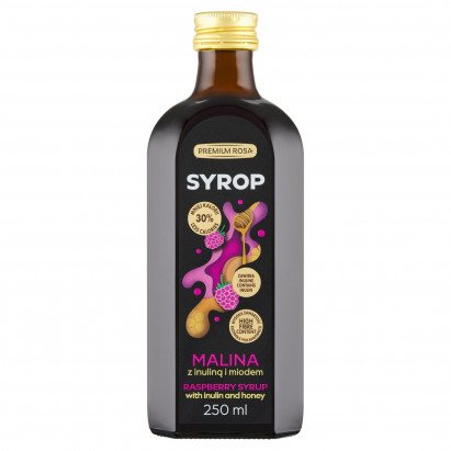 Premium Rosa Syrop malina z inuliną i miodem 250 ml