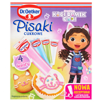 Dr. Oetker Pisaki cukrowe koci domek Gabi 68 g (4 x 17 g)