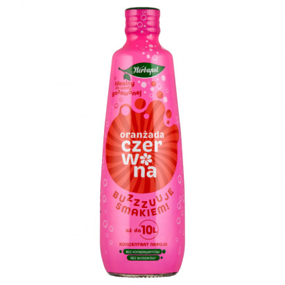 Herbapol Koncentrat napoju oranżada czerwona 405 ml