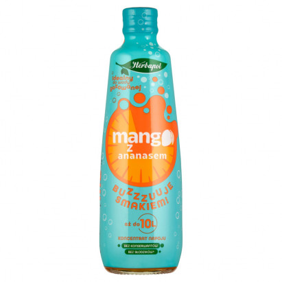 Herbapol Koncentrat napoju mango z ananasem 405 ml