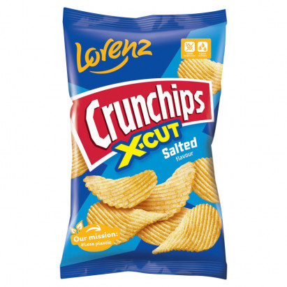 Crunchips X-Cut Chipsy ziemniaczane solone 130 g