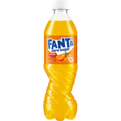 Fanta Zero Sugar Napój gazowany o smaku pomarańczowym 500 ml