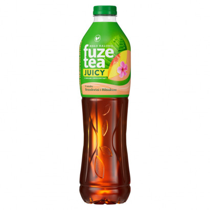 Fuze Tea Juicy Napój niegazowany o smaku brzoskwini i hibiskusa 1,5 l