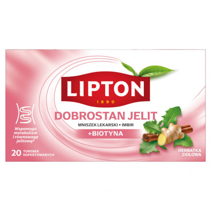 Lipton Herbatka ziołowa dobrostan jelit 38 g (20 torebek)