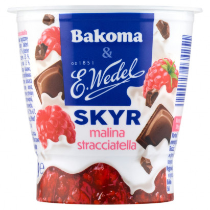 Bakoma & E. Wedel Skyr malina stracciatella 150 g