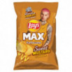 Lay's Max Chipsy ziemniaczane karbowane o smaku słodkiego sosu musztardowego 120 g