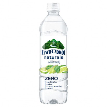 Żywiec Zdrój Naturals Napój niegazowany z delikatną nutą limonki i mięty 500 ml