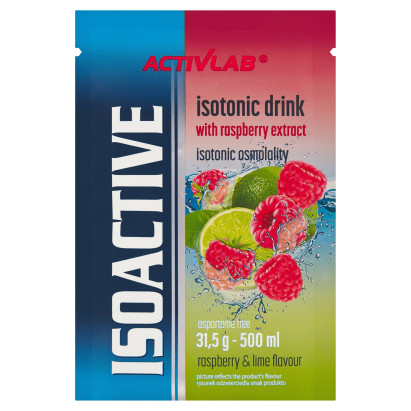 Activlab Isoactive Koncentrat napoju izotonicznego o smaku maliny z limonką 31,5 g