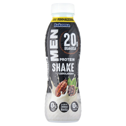Bakoma Men Protein Shake smak czekoladowy 380 g