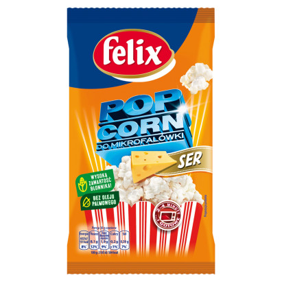 Felix Popcorn o smaku serowym do mikrofalówki 90 g