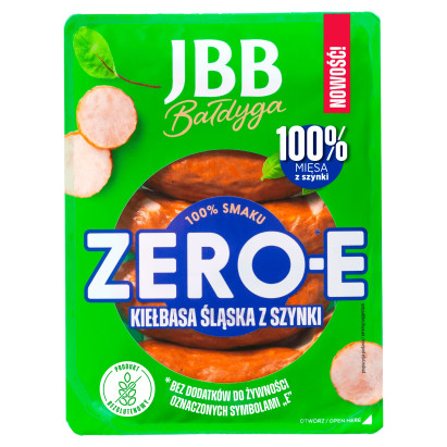 JBB Bałdyga Zero-E Kiełbasa śląska z szynki 350 g