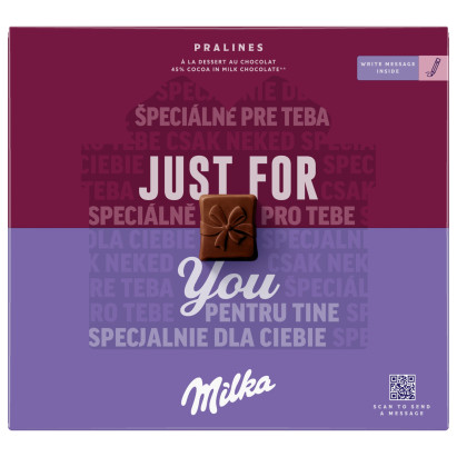 Milka Czekoladki mleczne z nadzieniem kakaowym 110 g