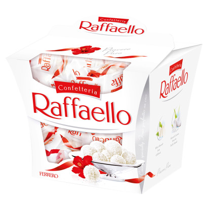 Raffaello Chrupiący wafelek z kokosem i całym migdałem w środku 150 g