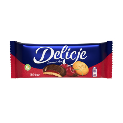 Delicje Szampańskie biszkopty z galaretką wiśniową - 147 g