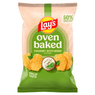 Lay's Oven Baked Pieczone formowane chipsy ziemniaczane o smaku jogurtu z ziołami 110 g