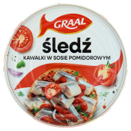Graal Kawałki śledzia w sosie pomidorowym 300 g