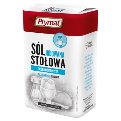 Prymat Sól stołowa jodowana drobnoziarnista 1 kg