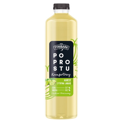 Tymbark Po prostu Napój kompotowy agrest cytryna jabłko 1,25 l