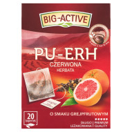 Big-Active Pu-Erh Czerwona herbata o smaku grejpfrutowym 36 g (20 x 1,8 g)