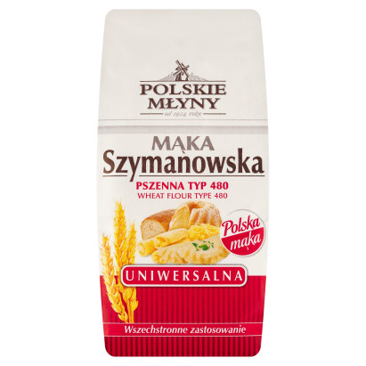 Polskie Młyny Mąka Szymanowska pszenna uniwersalna typ 480 1 kg