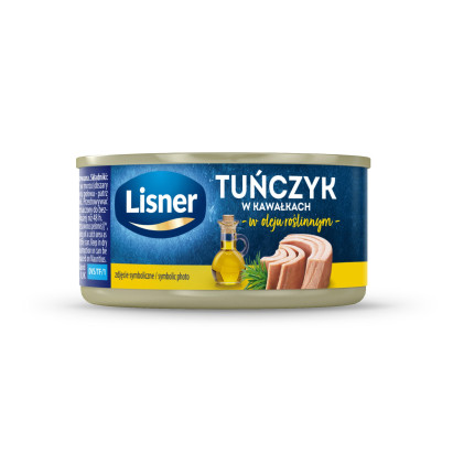 Lisner Tuńczyk w kawałkach w oleju roślinnym 170 g