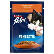 Felix Fantastic Karma dla kotów z kurczakiem i pomidorami w galaretce 85 g